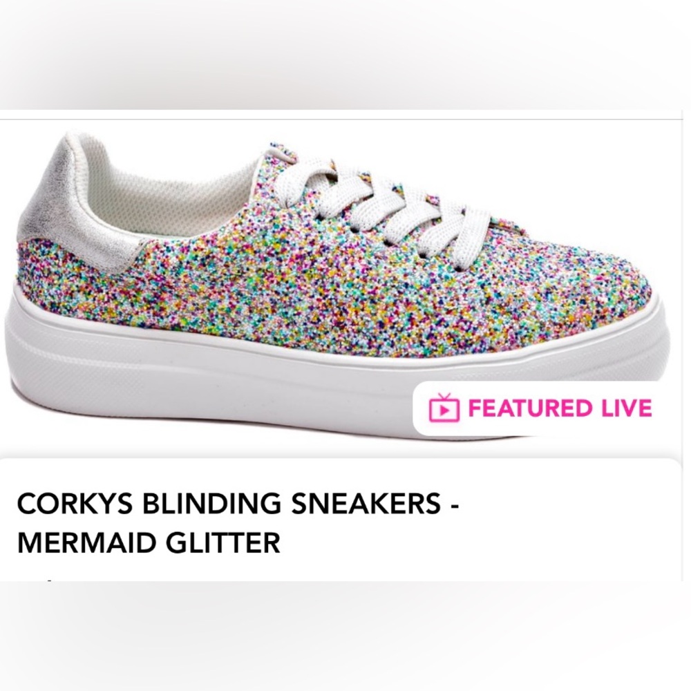 Corky’s Hey Girl! Blinding Mermaid Glitter Sneakers